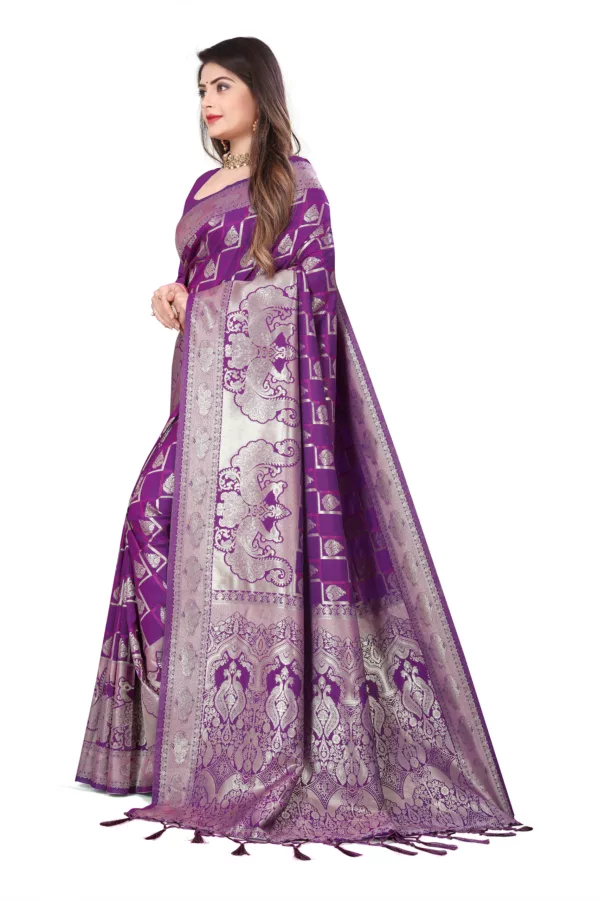Violet Vixen Silk Saree