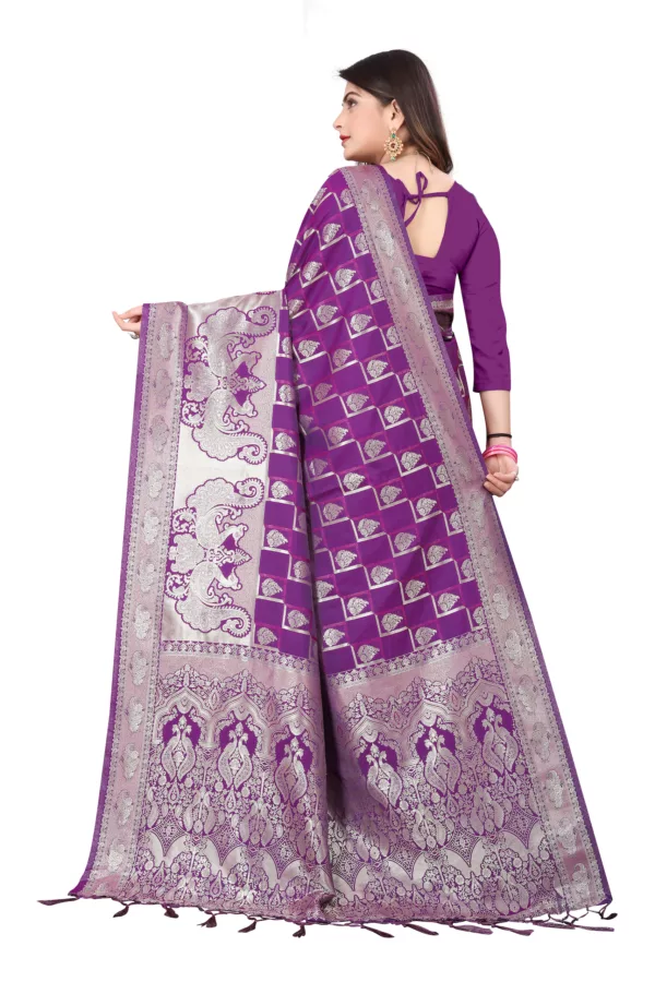 Violet Vixen Silk Saree